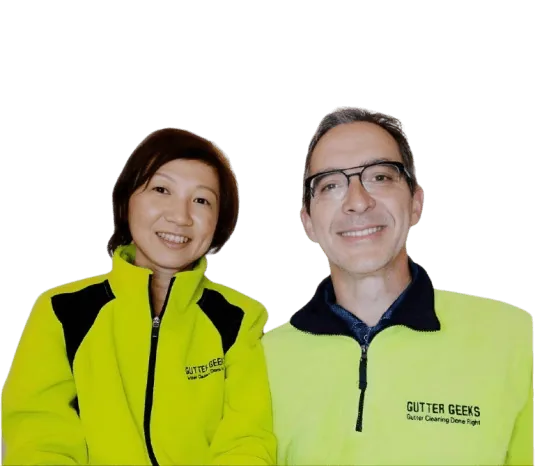 Gregg and Tomoko Cleland, the husband-and-wife team behind Gutter Geeks